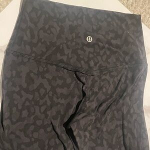 lululemon athletica Black Patterned Leggings